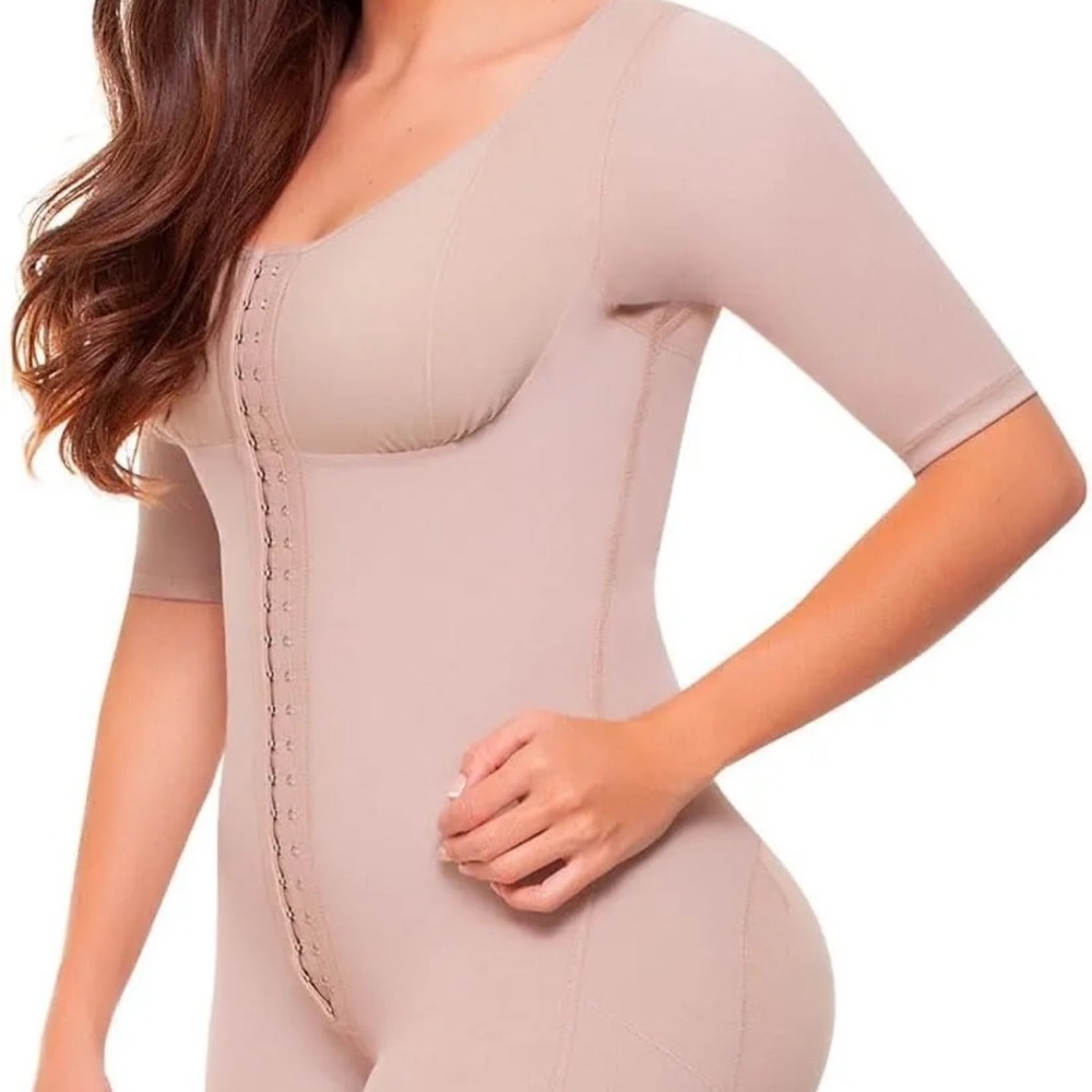 Fajitex Fajas High Compression Garments Bodysuit 023700, Beige XL